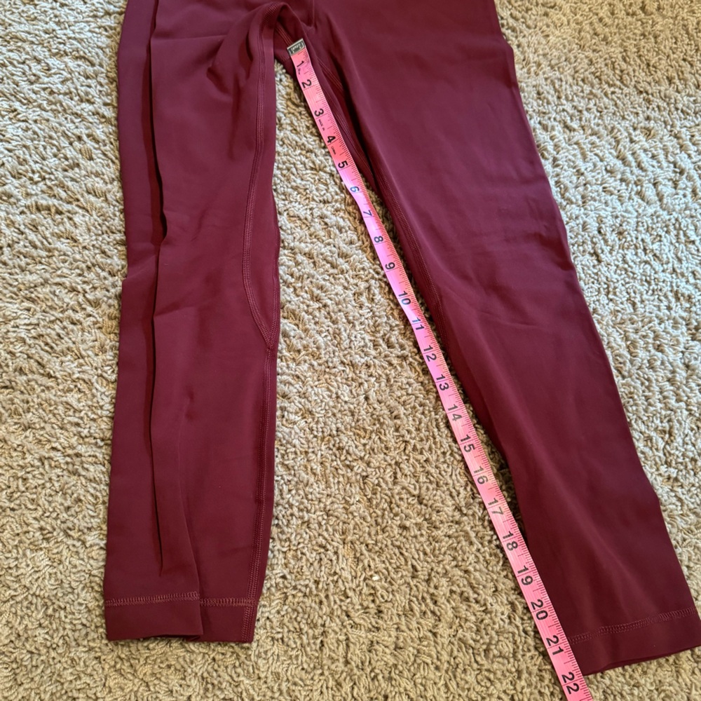 lululemon Align Leggings—Red Merlot—22” inseam - Picture 13 of 15